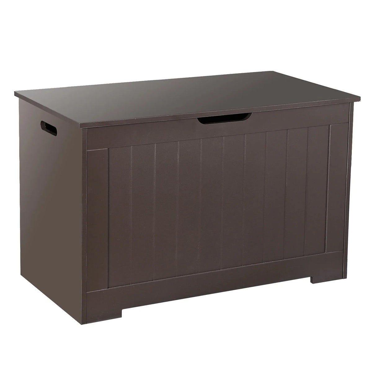 30'' Wooden Storage Chest Organizer with Safety Hinged Lid Y72086