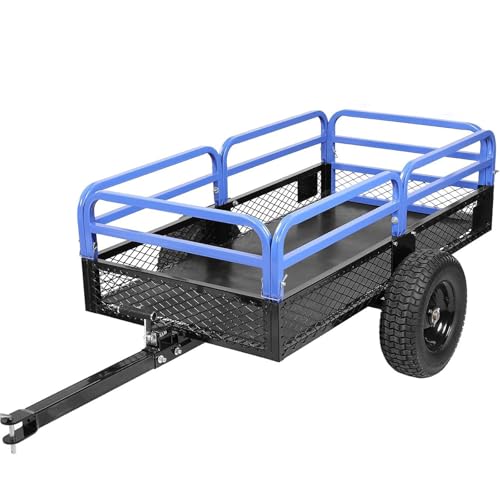 Heavy Duty Steel ATV Dump Trailer with Removable Sides and 2 Tires R714030