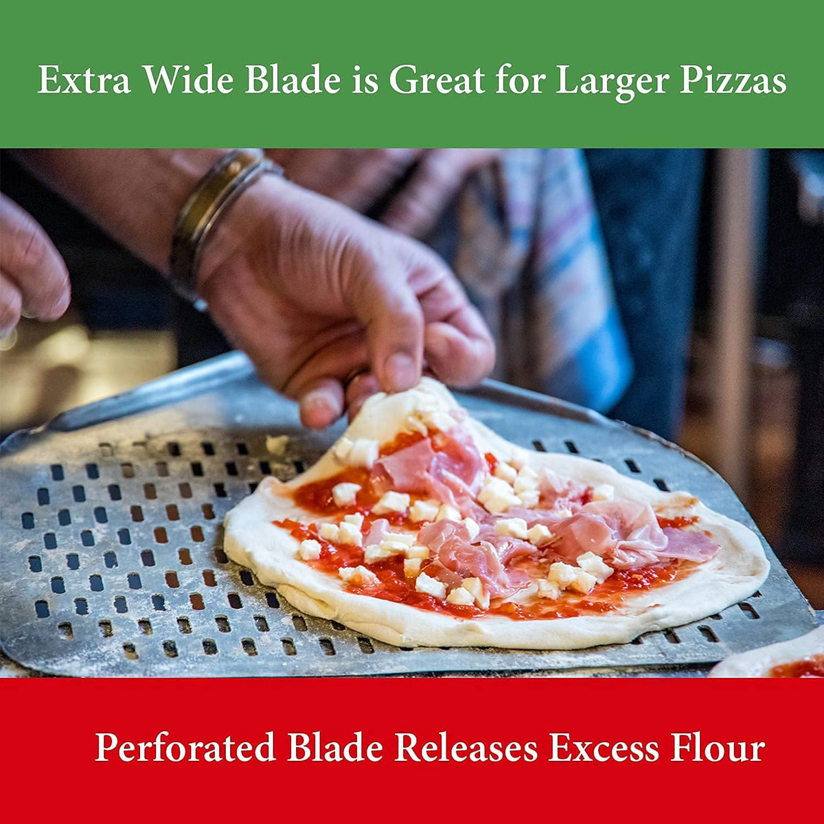 13" Aluminum Pizza Peel Pack of 2 X10719