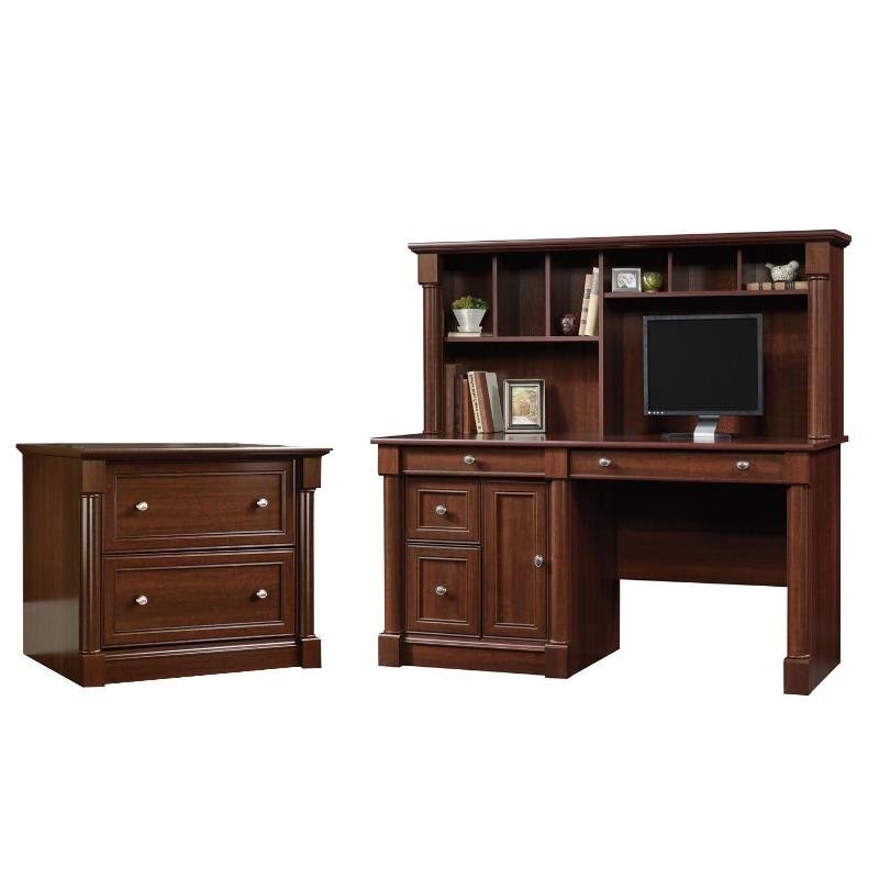 2 Piece Office Set with Computer Desk and File Cabinet J227974