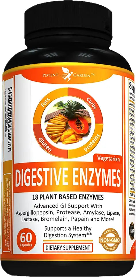 Plant Based Digestive Enzymes 60 Caps X3306