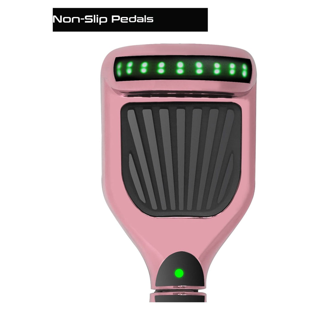 Pink Chrome Self Balancing Electric Scooter with LED Lights K7274