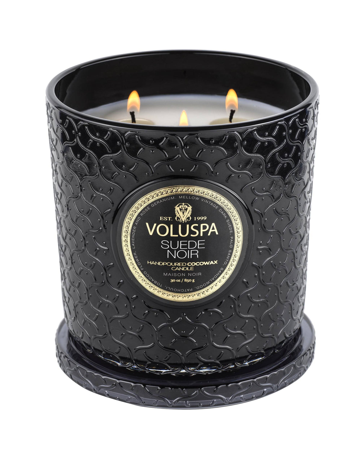 Black Suede Noir Luxe Candle M398