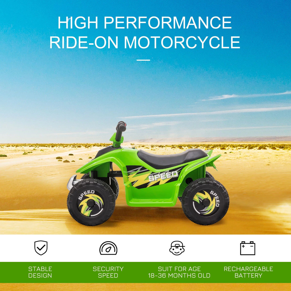 6V Kids Electric Ride on Car with Big Wheels Z410867