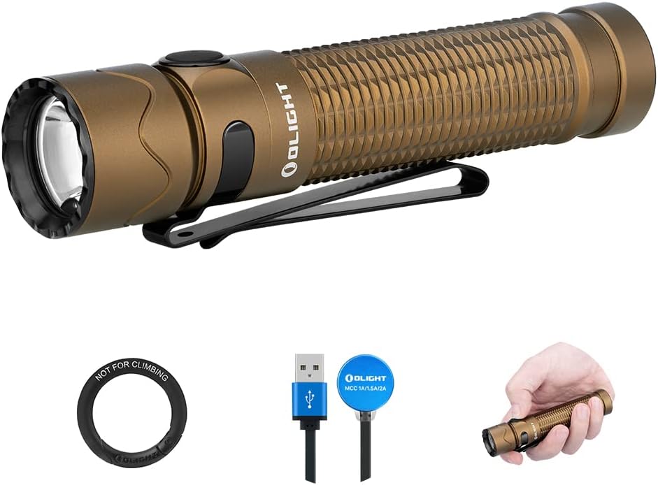 1750 Lumens Rechargeable Tactical Flashlight with Dual Switch and Proximity Sensor L231