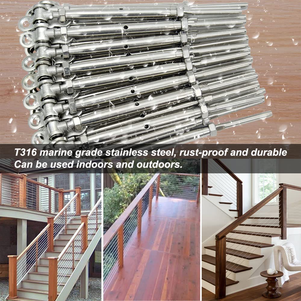 30 Pairs Steel Cable Railing Hardware Kit C9761