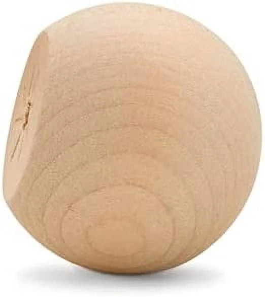 Unfinished Wood Ball Knobs 1 inch Pack of 25 E7618