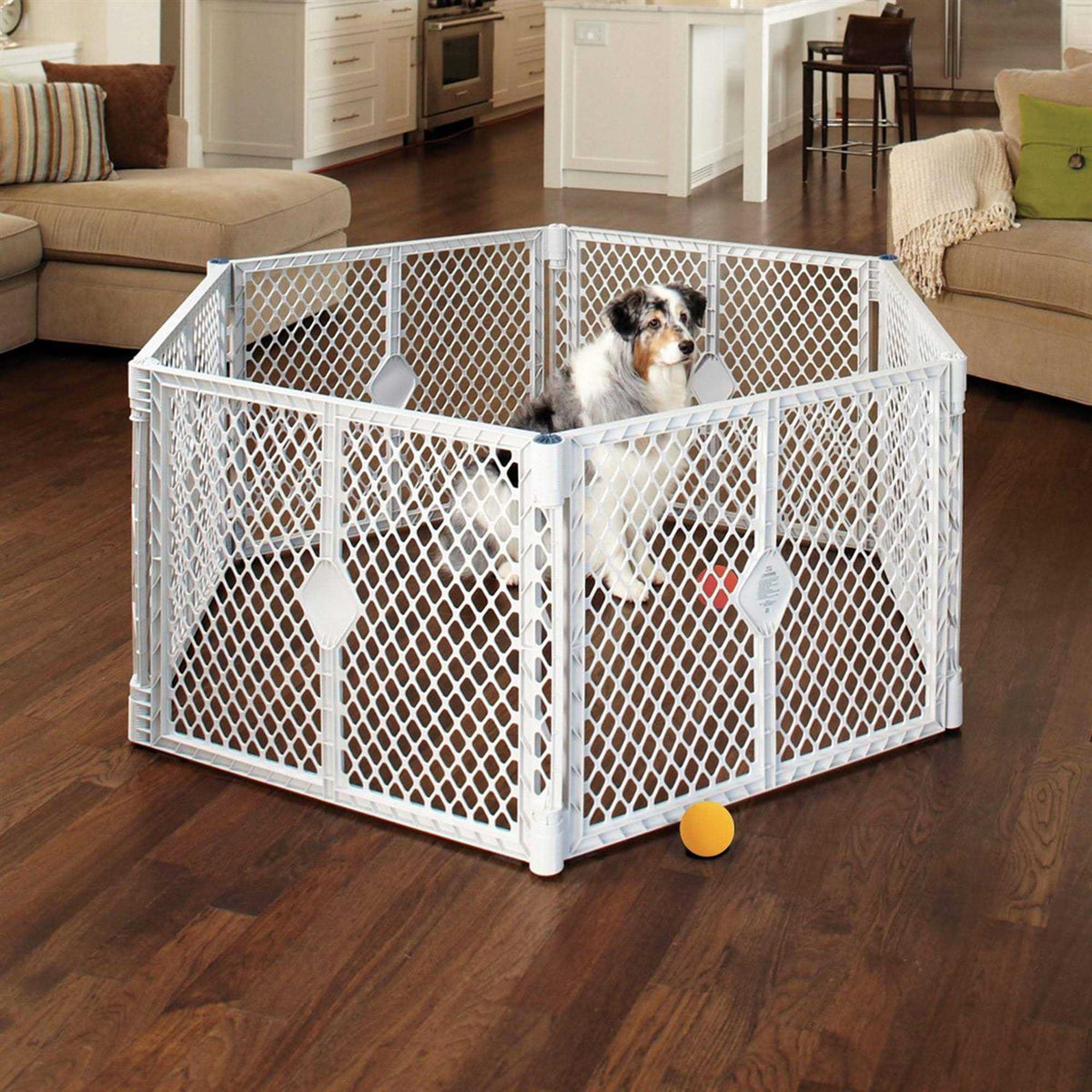 26 in H 18.5 sq ft Indoor/Outdoor Pet Yard I798454