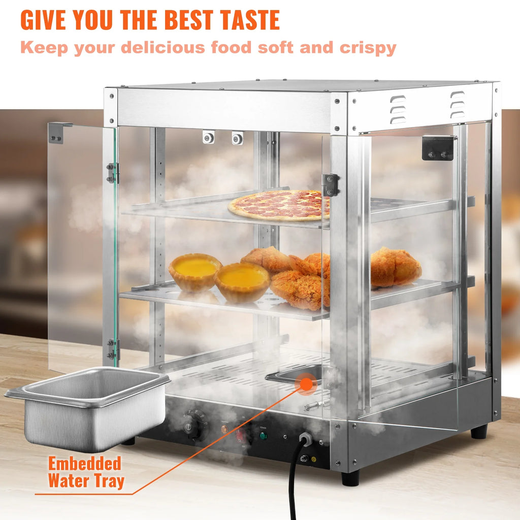 3-Tier Commercial Food Warmer with Water Tray D243709