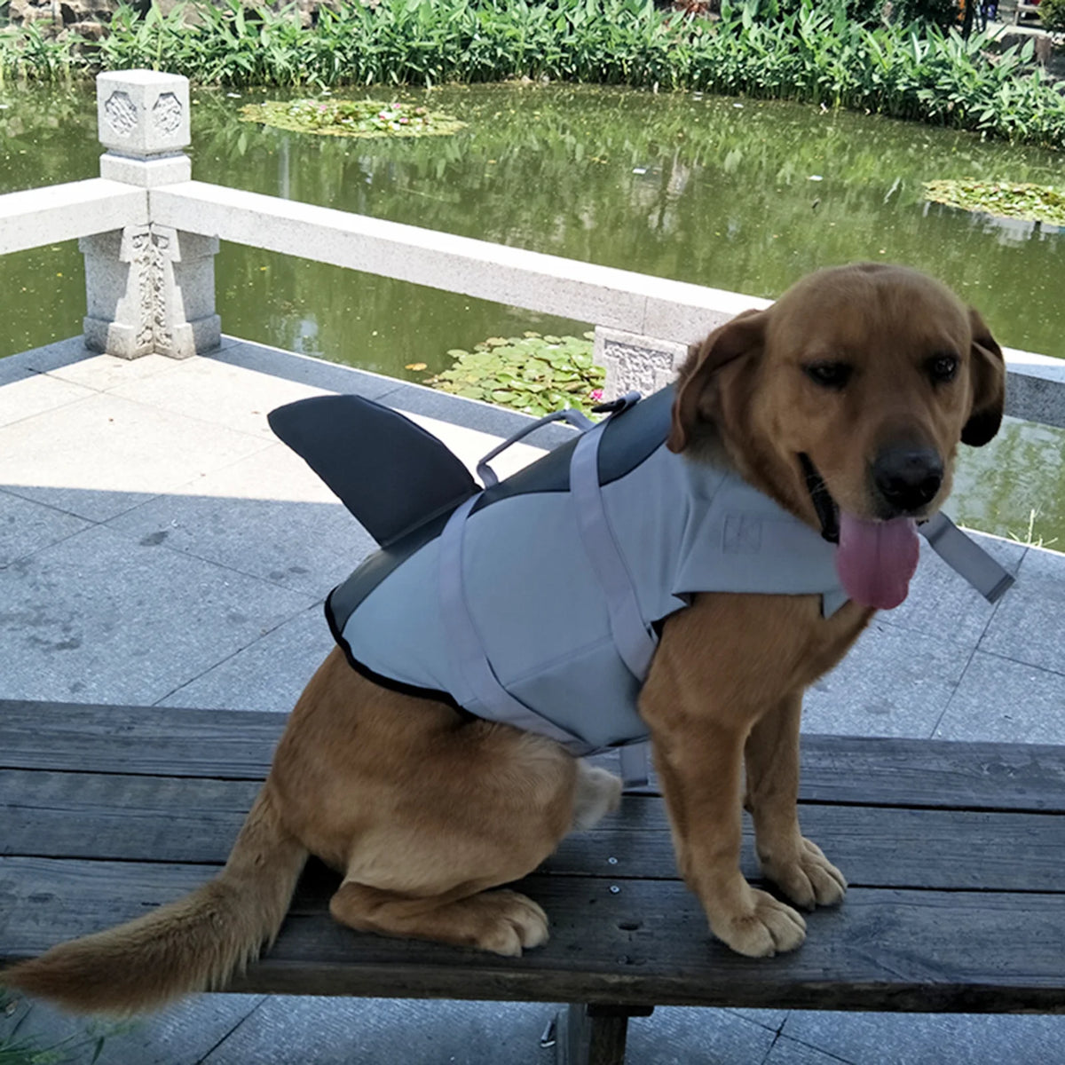 Dog Shark Swimsuit Vest Pet Safety Wear A1371