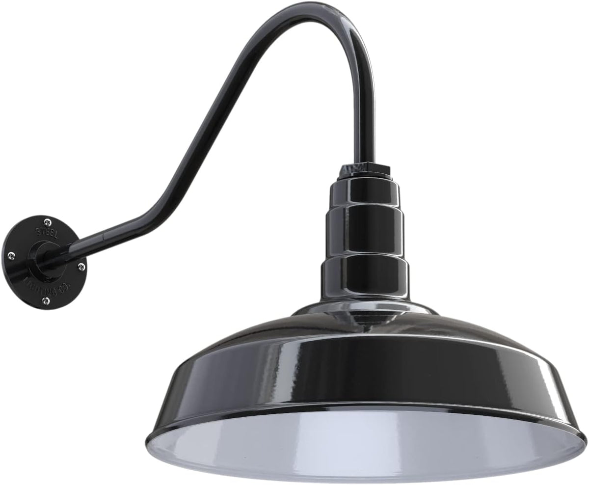 16 Dome Gooseneck Outdoor Wall Mounted Barn Light B124840
