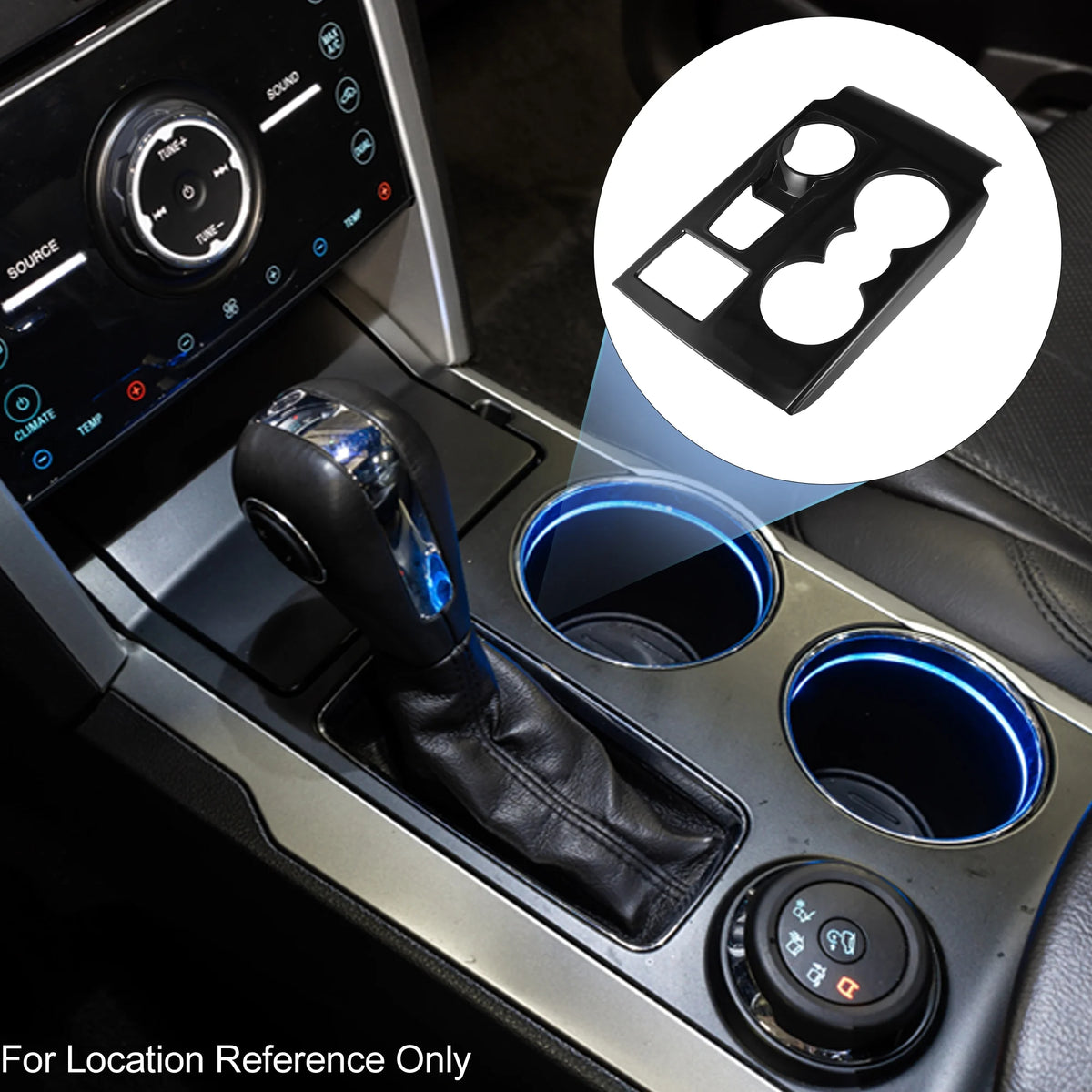 Black Gear Shift Panel Trim Cover Sticker Decal J554461
