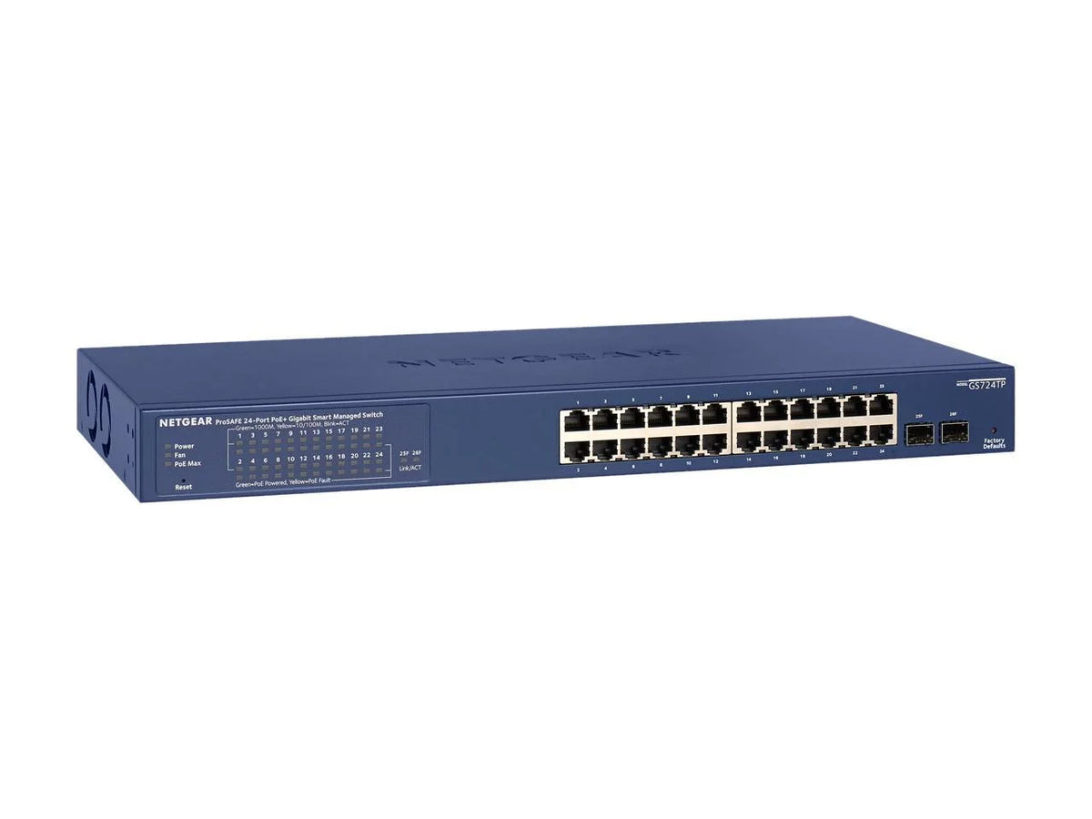 24-Port Gigabit PoE+ Smart Managed Switch with 2 SFP Ports N15484