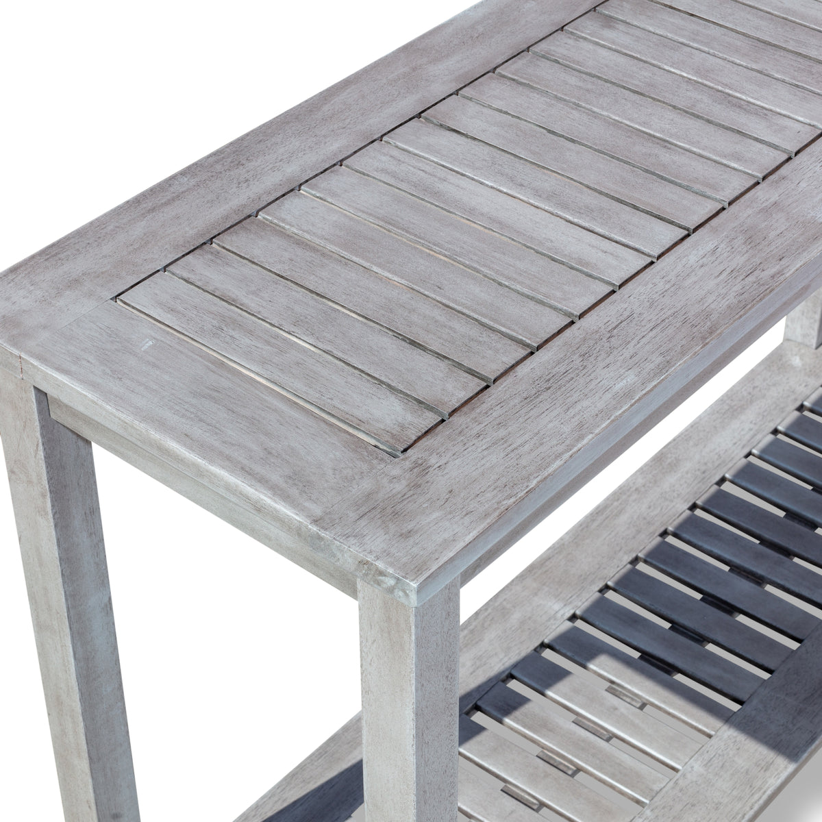 Silver Gray Eucalyptus Console Table K84635