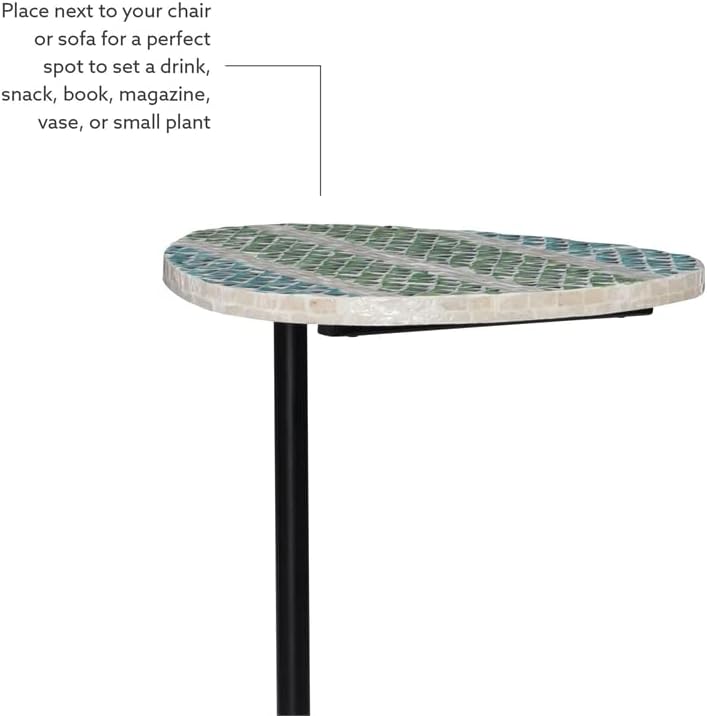 Black Metal Accent Table V11465
