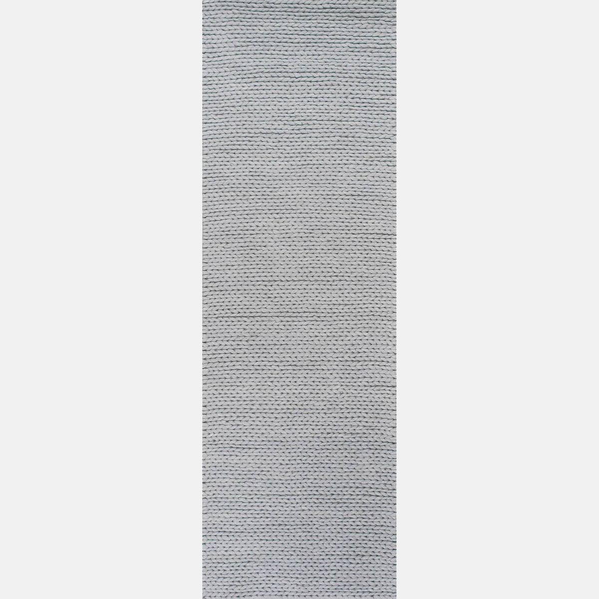 Light Gray 3 ft. x 10 ft. Woolen Runner J294943