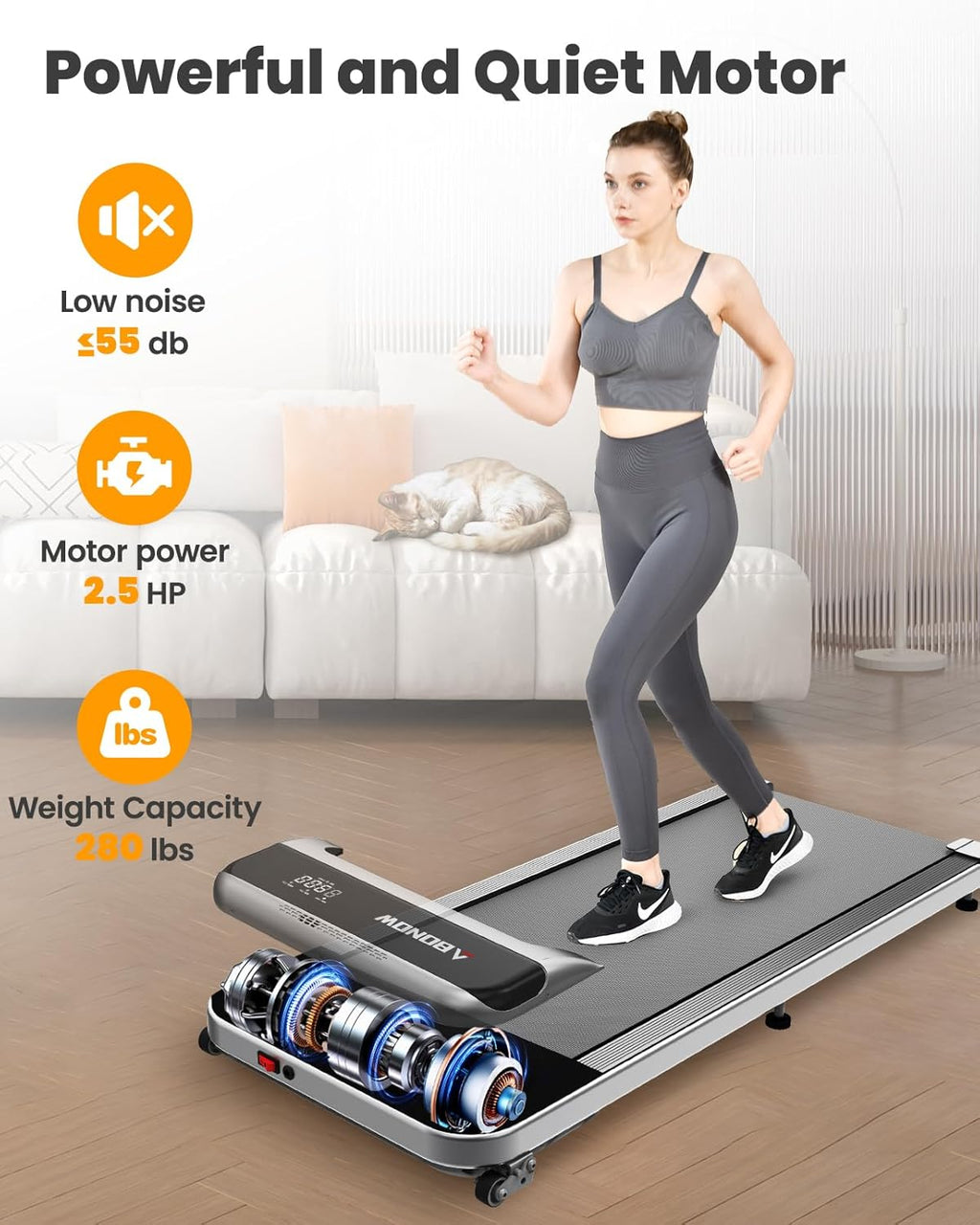 Under Desk Treadmill with Remote Control Q18119