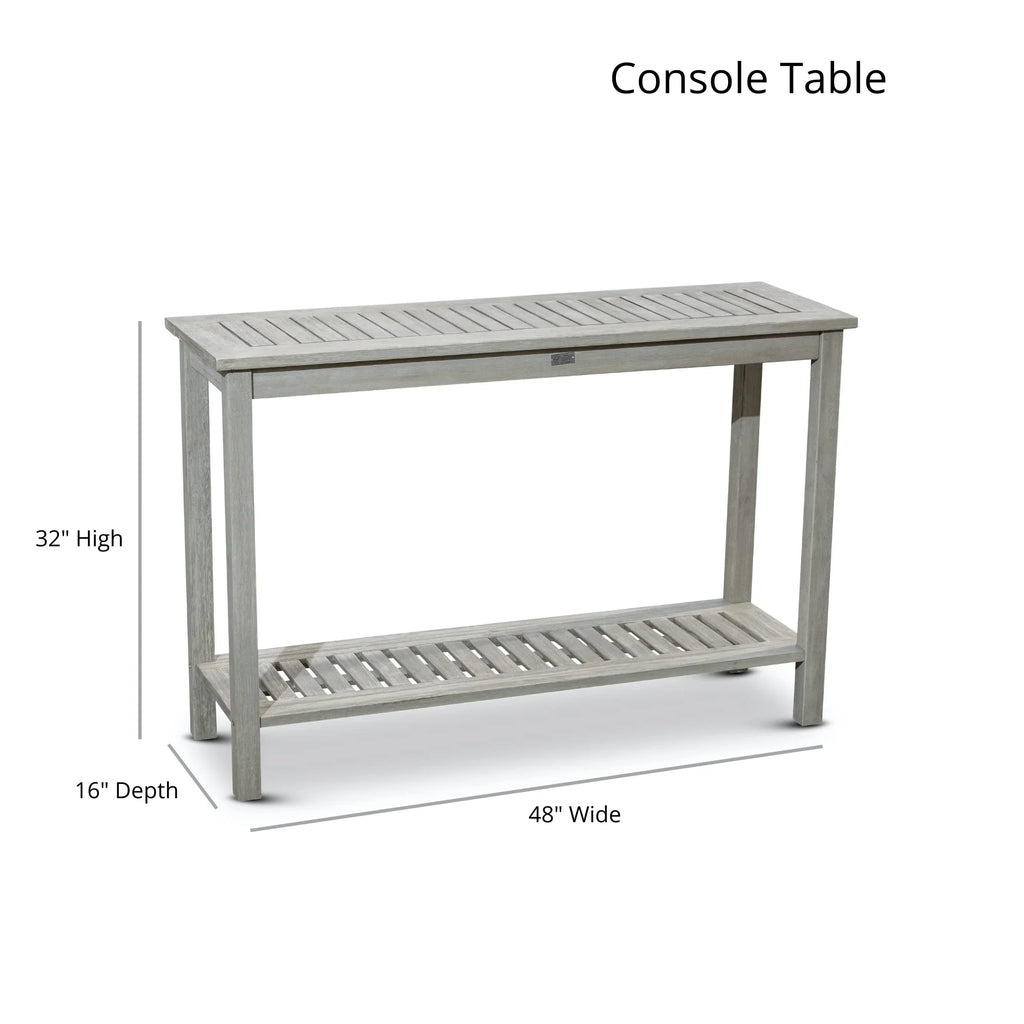 Silver Gray Eucalyptus Console Table K84635