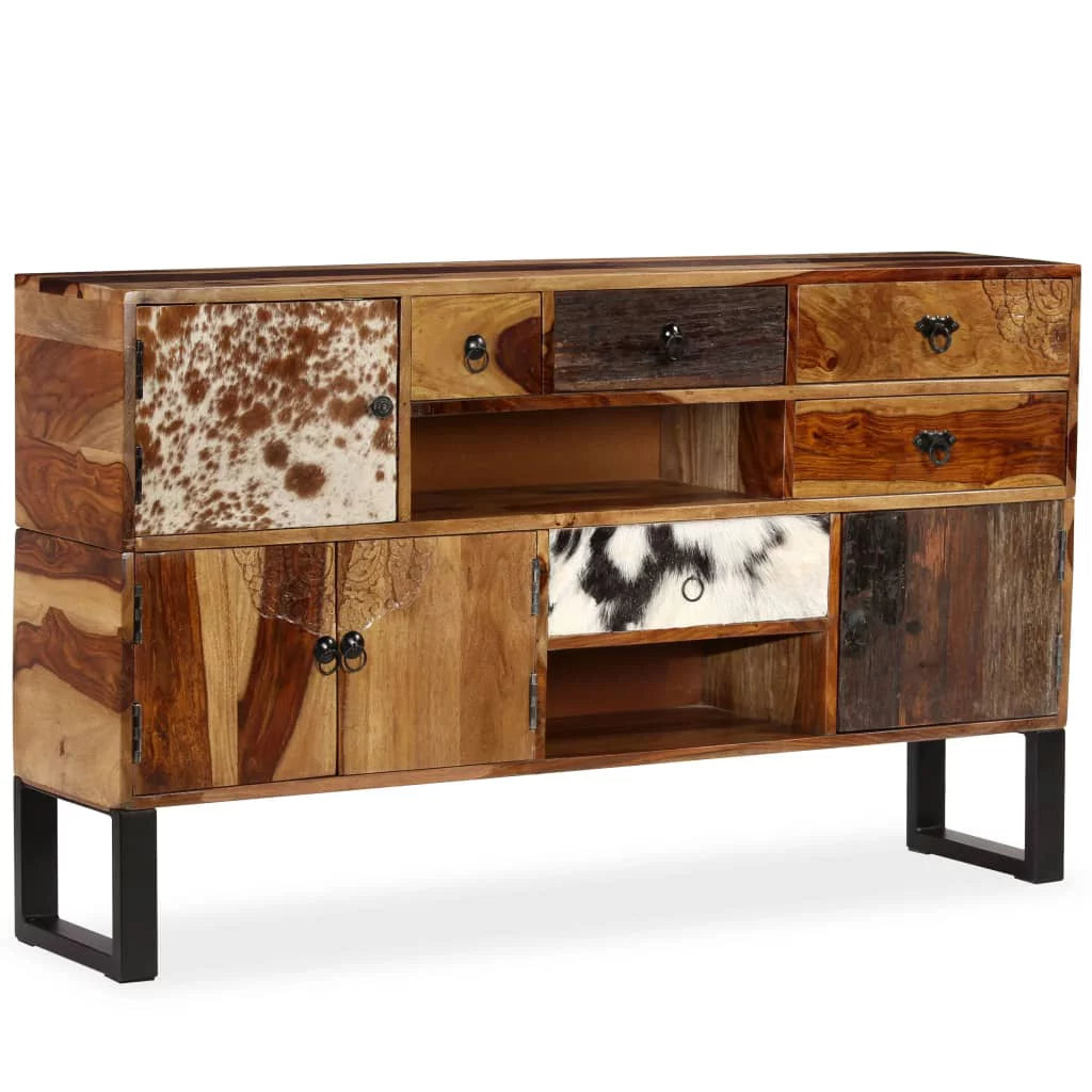 Solid Sheesham Wood Sideboard D7618
