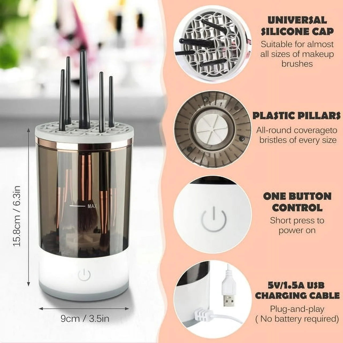 Electric Makeup Brush Cleaner K173012