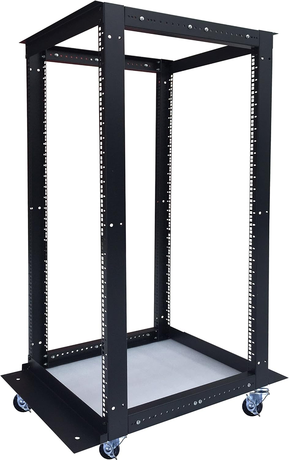 18U 4 Post Open Frame 19 inch Network Server Rack Cabinet Adjustable Depth P479