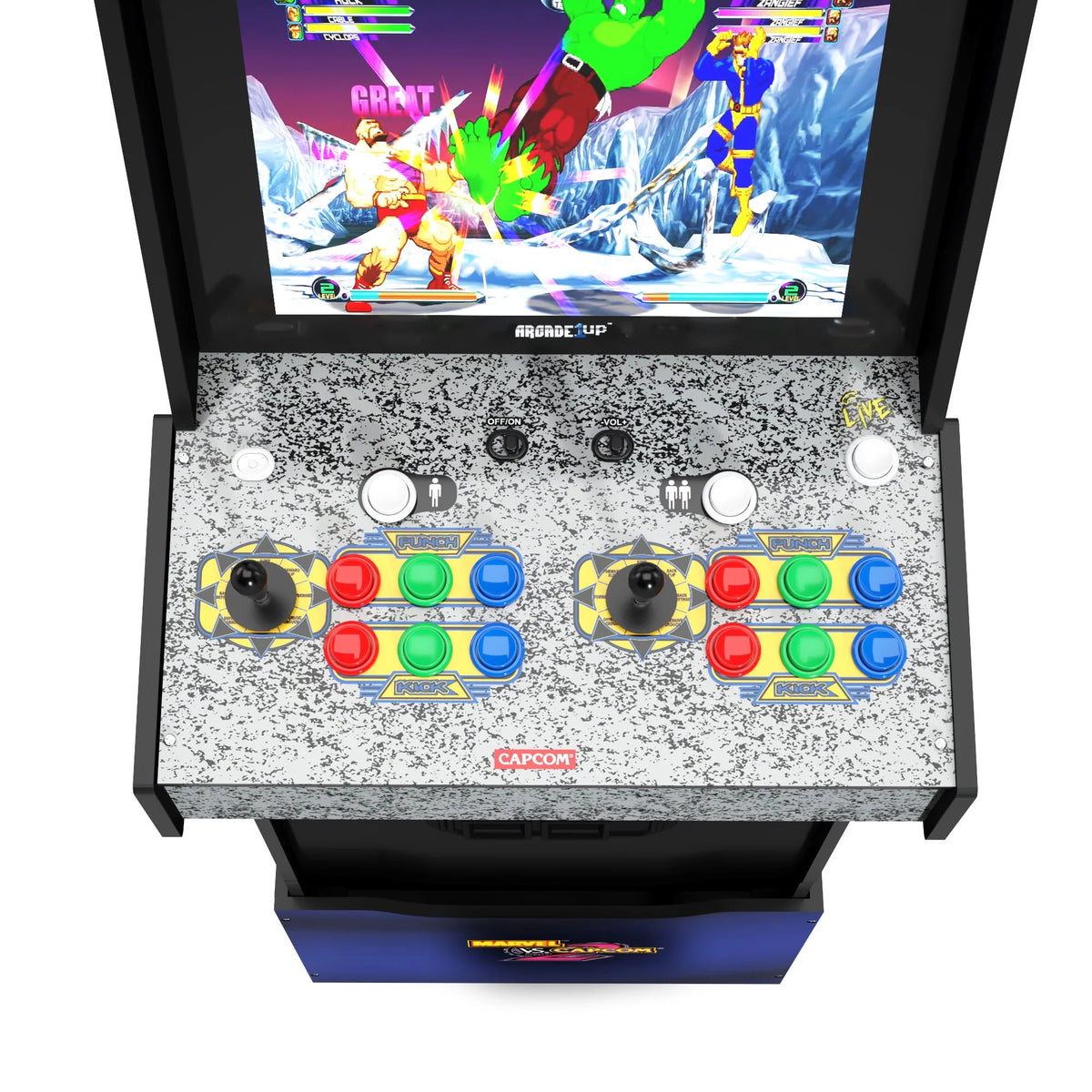 Arcade with Lit Marquee and Riser Y6650