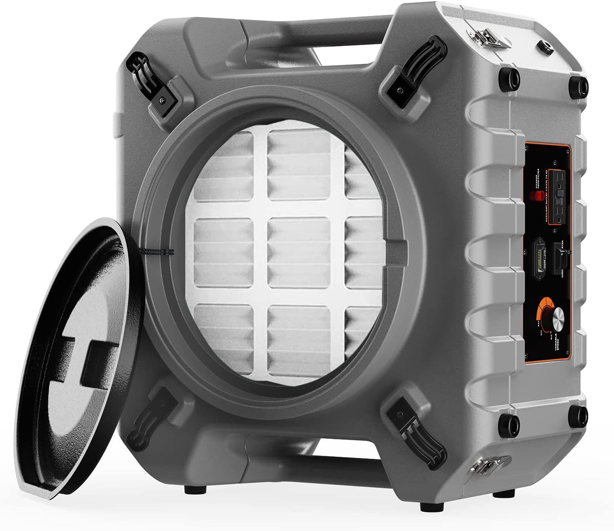 3 Stage HEPA Activated Carbon Air Scrubber 550 CFM Grey Y498