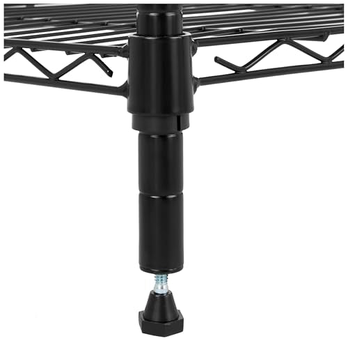 3-Shelf Adjustable Heavy Duty Steel Wire Rack Storage Shelving, Chrome E174