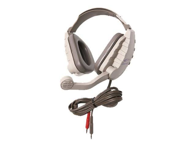 Beige Gray Over-Ear Headset C99198