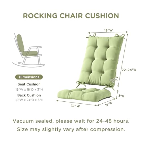 Sage Rocking Chair Cushion Set O2472