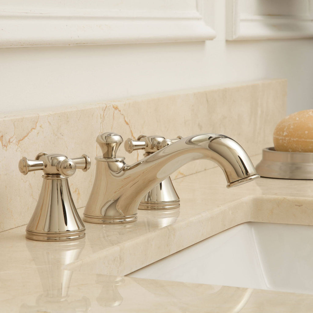 Brushed Nickel Widespread Bathroom Sink Faucet K10426