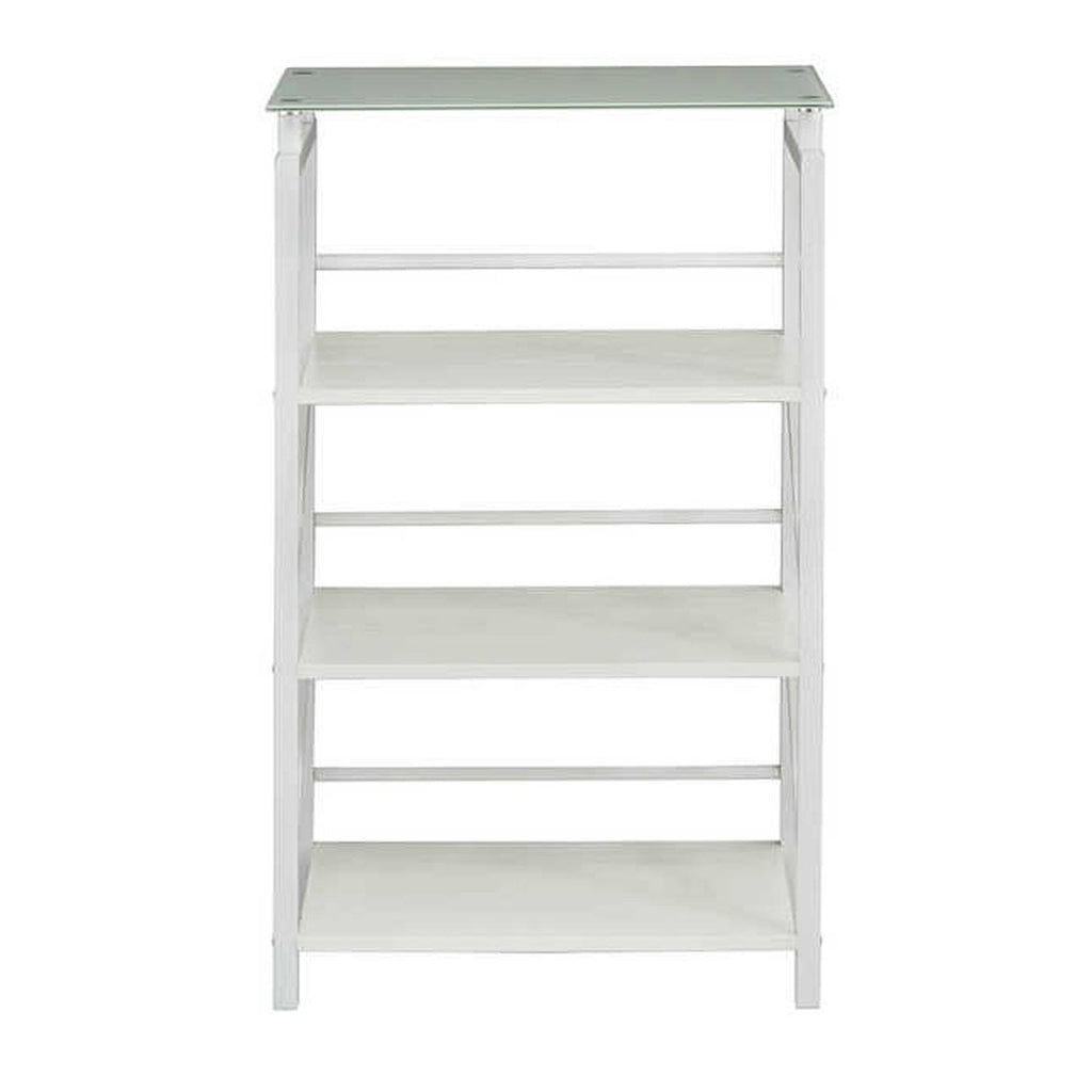 Black Glass Top Bookcase J133173