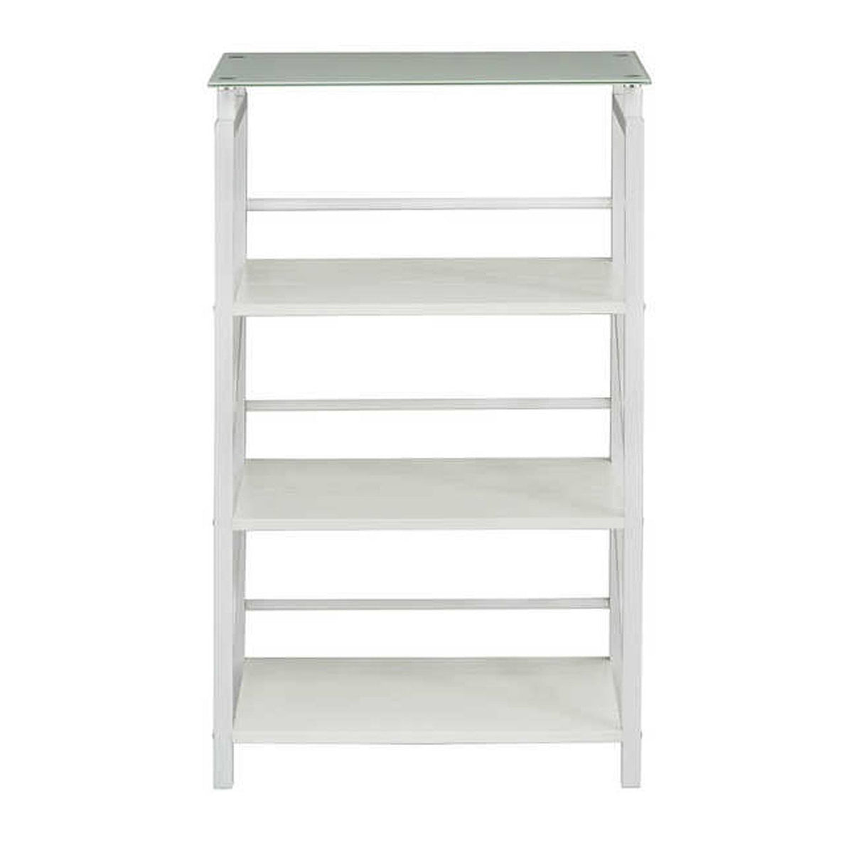 Black Glass Top Bookcase J133173