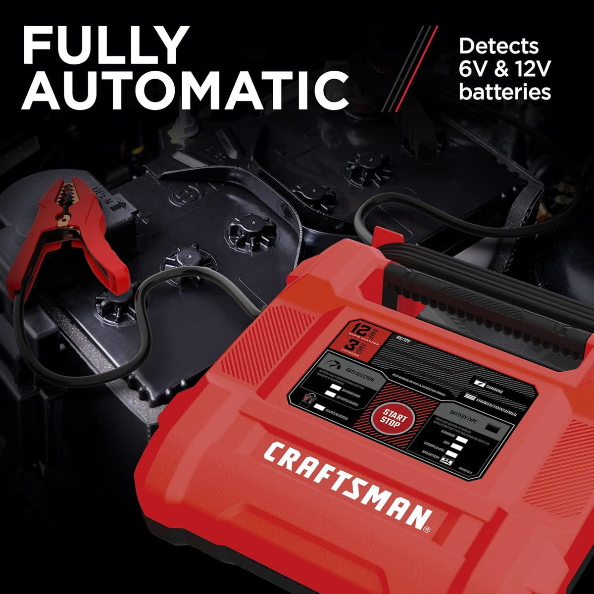 12A Automotive Battery Charger Red Pack of 2 O867