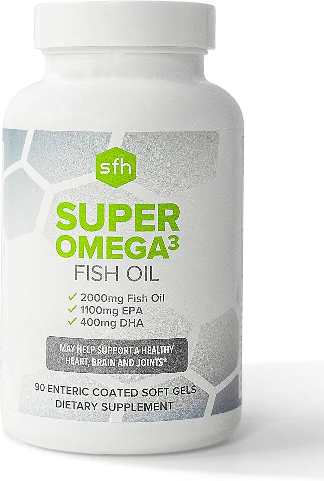 Omega 3 Fish Oil Capsules 2000mg 90ct H6522