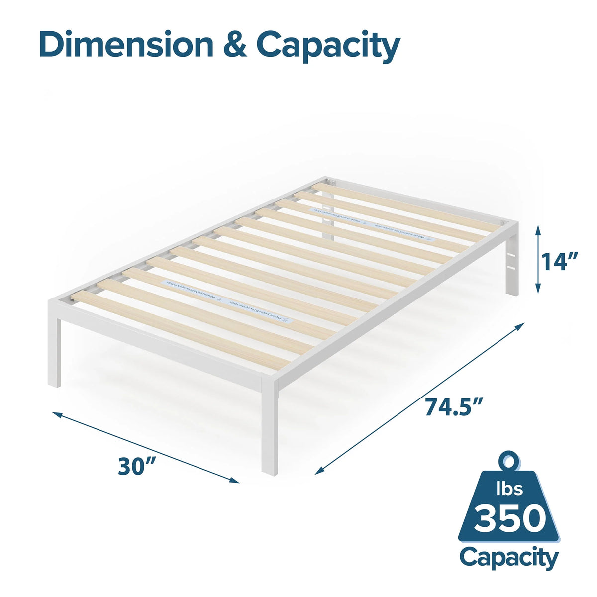 Black Metal Platform Bed Frame, Queen O494