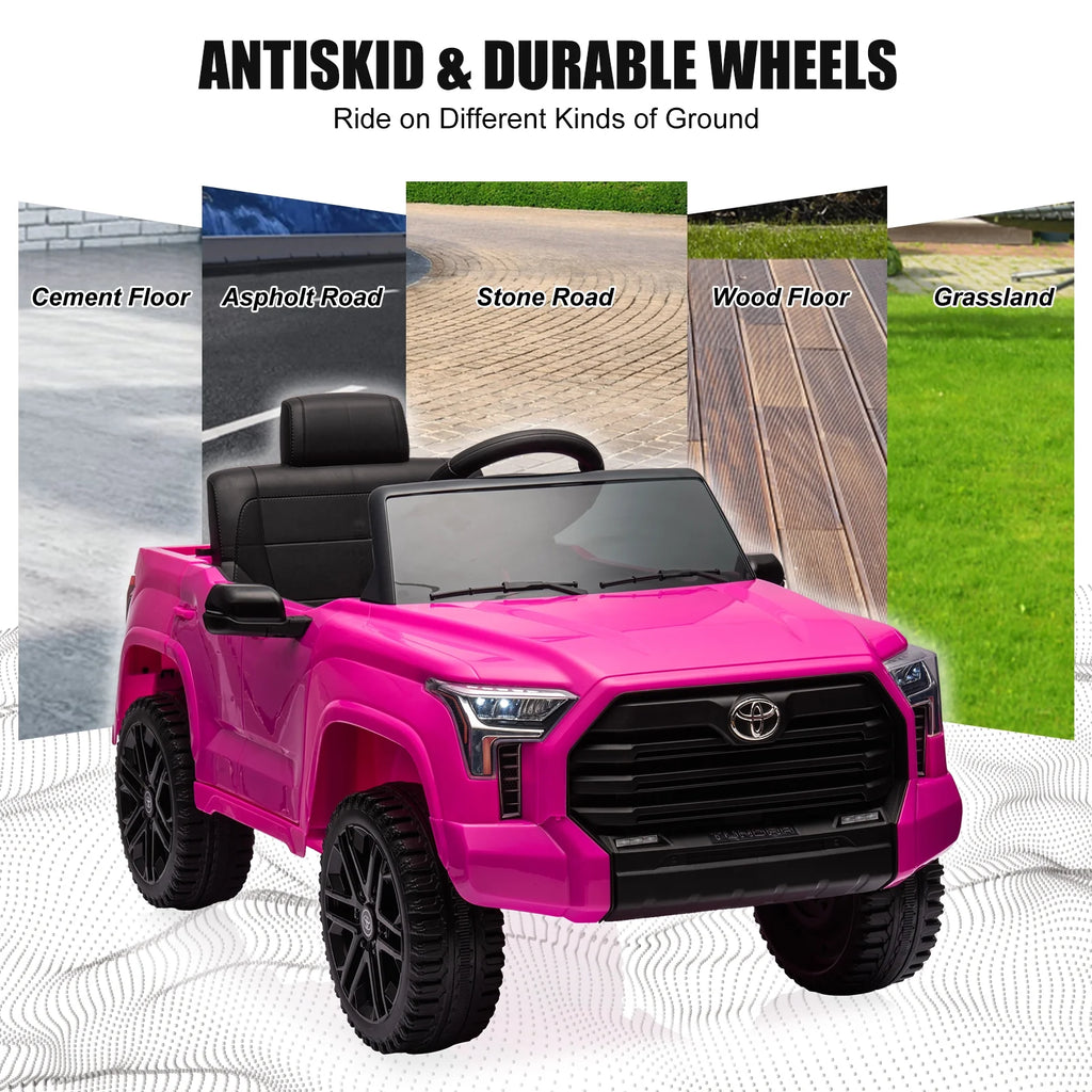 Rose Red Battery Powered Ride On Car with Parent Remote Control Q339526