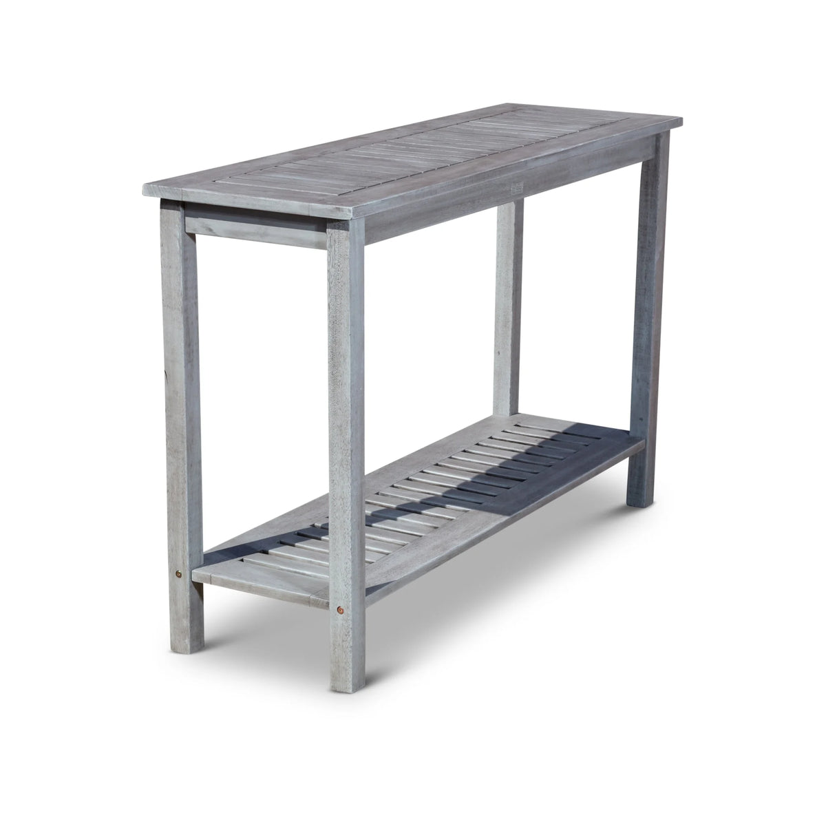 Silver Gray Eucalyptus Console Table K84635