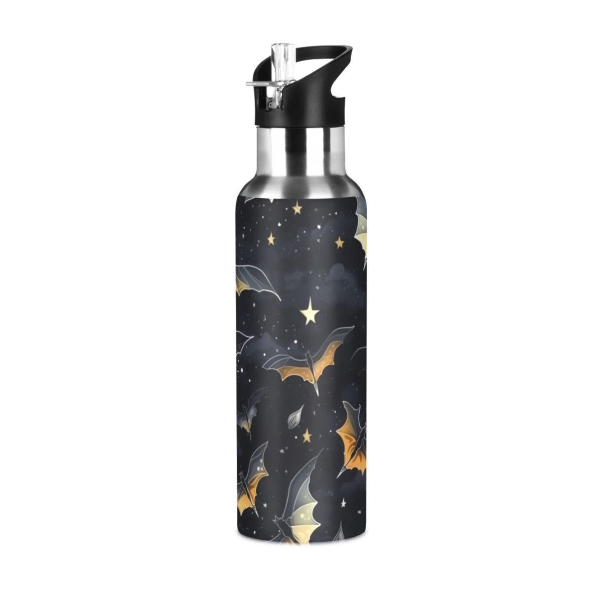 20 oz Insulated Stainless Steel Water Bottle with Straw Lid U9175