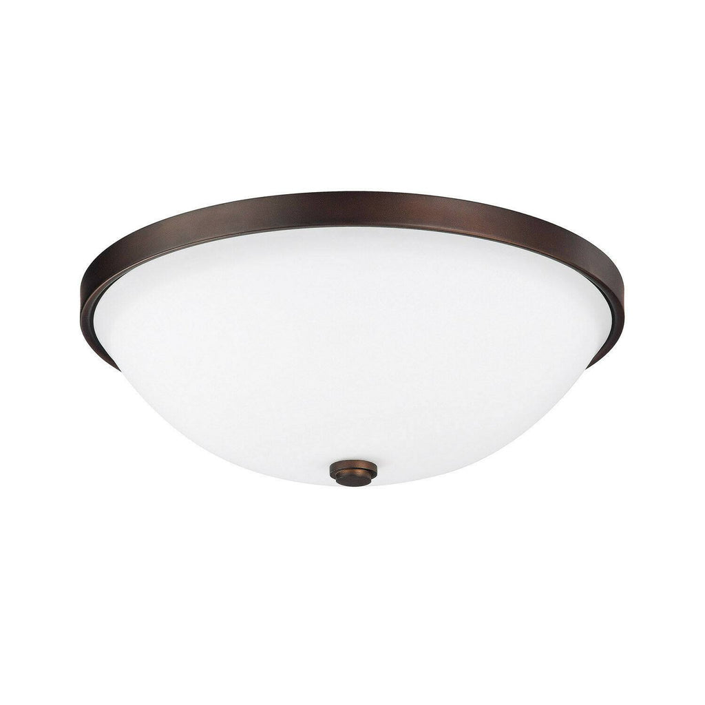 3-Light Flush Mount Burnished Bronze T145