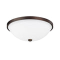 3-Light Flush Mount Burnished Bronze T145
