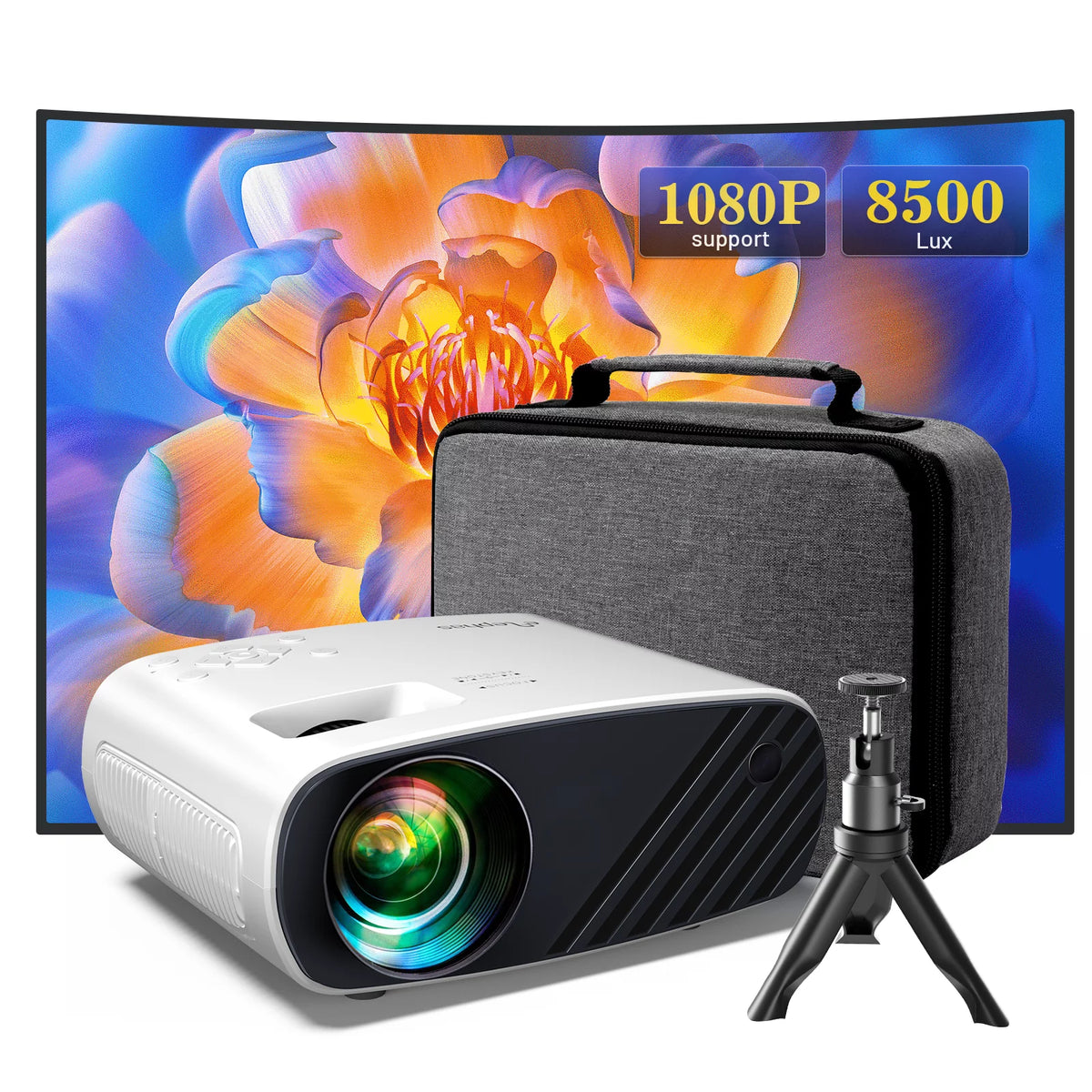 Mini Projector 1080P HD LED 200" Display Z67635