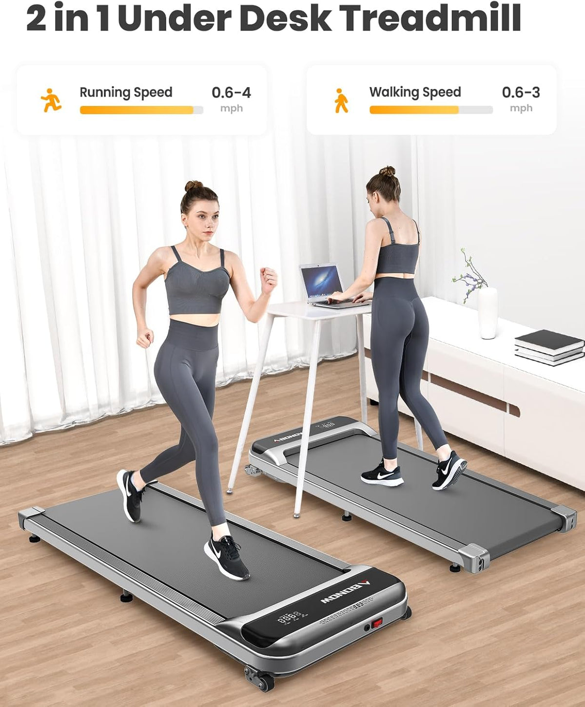 Under Desk Treadmill with Remote Control Q18119