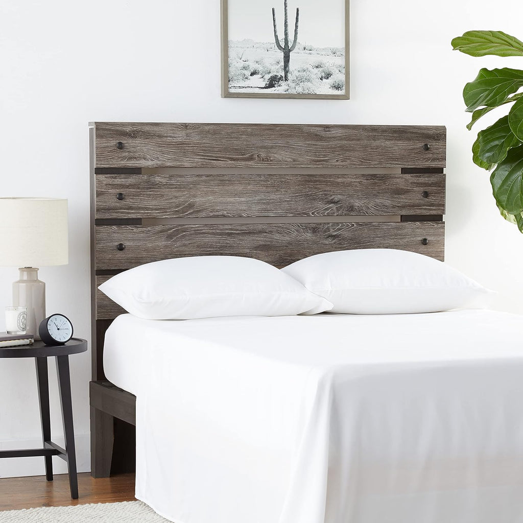 Full Weathered Gray Open Slat Panel Headboard Q5715