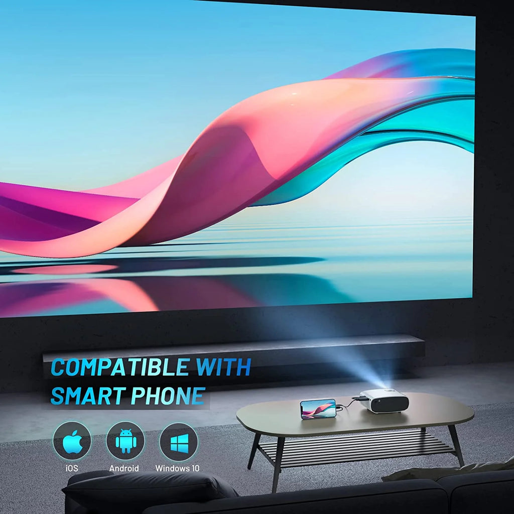 Mini Projector 1080P HD LED 200" Display Z67635