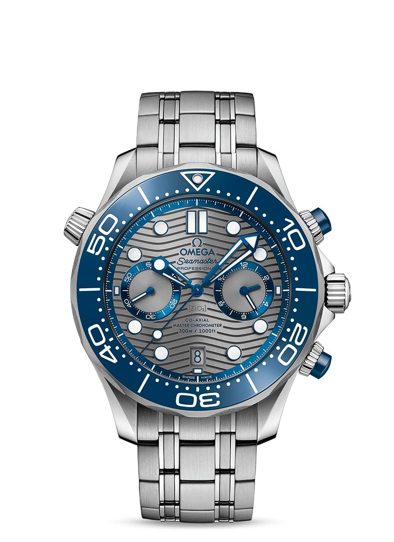 Blue Grey 44mm Chronograph Dive Watch O4045
