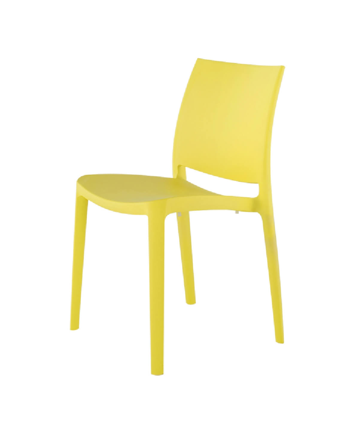 Dark Gray Stackable Patio Dining Chair, Set of 4 W3566
