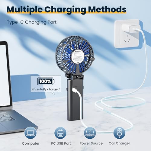 5200mAh Rechargeable Portable Handheld Fan N652