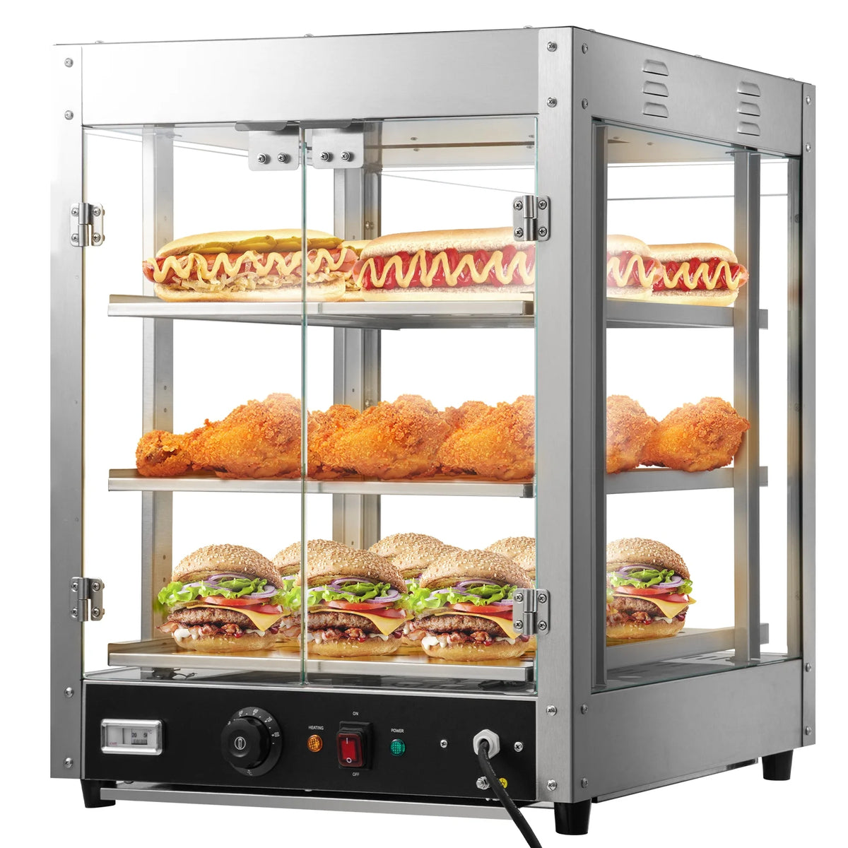 3-Tier Commercial Food Warmer with Water Tray D243709