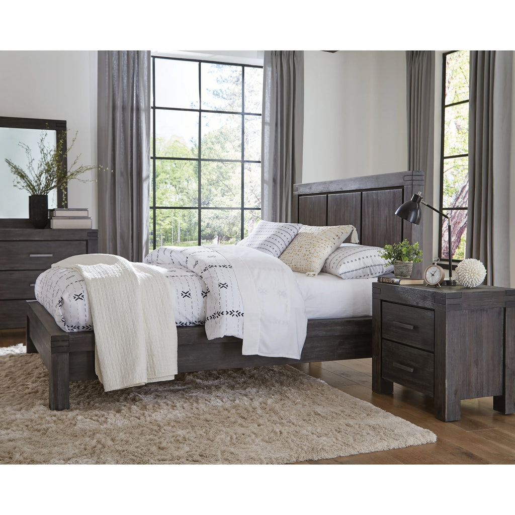 King-size Solid Wood Platform Bed C11815